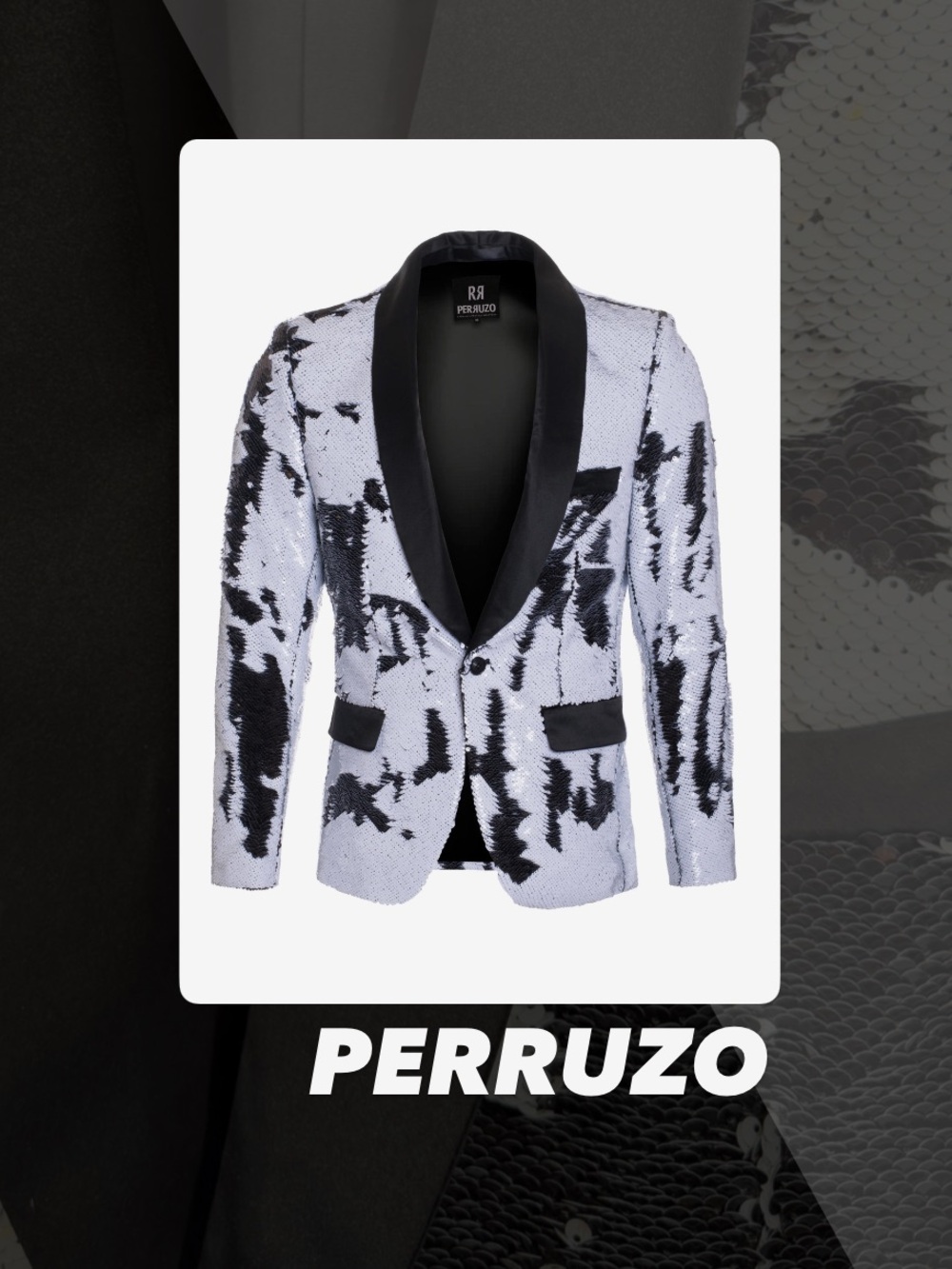 NWT Perruzo Reversible Sequin Blazer